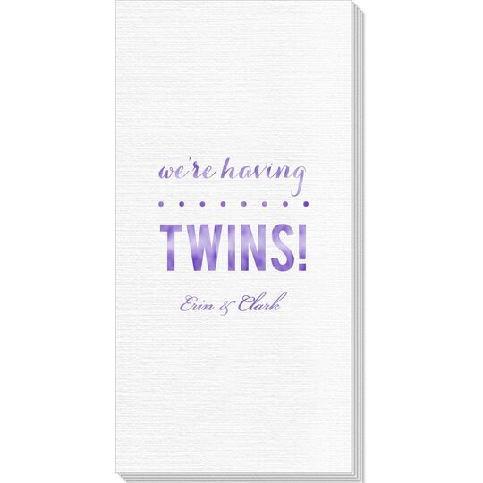 We're Having Twins Deville Guest Towels